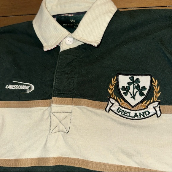 Lansdowne IRELAND Youth 7/8 Long Sleeve Rugby Shirt Jersey Heritage Collection - Picture 10 of 11